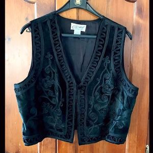 Vintage Ribbon Detail Vest - Size L/G